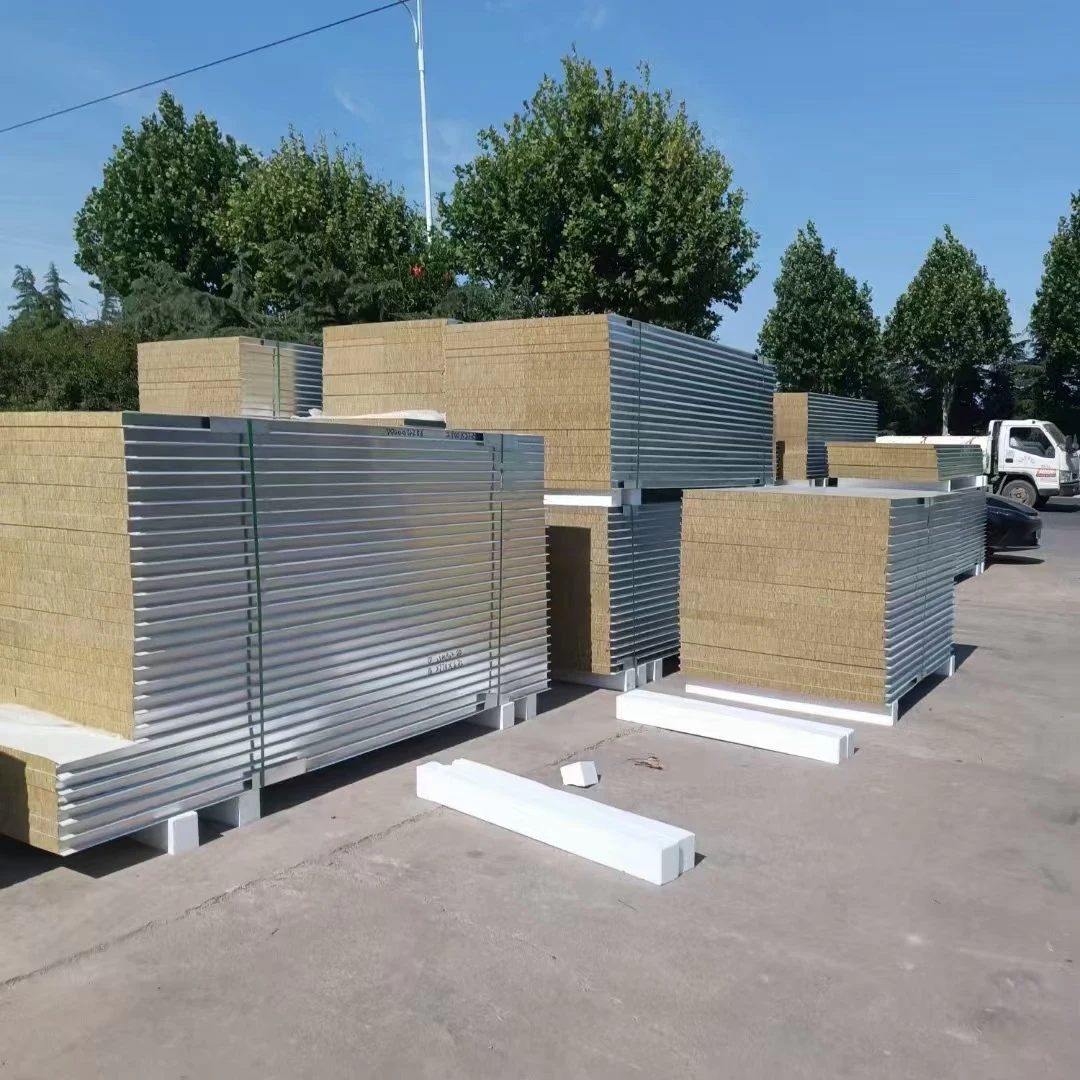 Machine-made rock wool panels